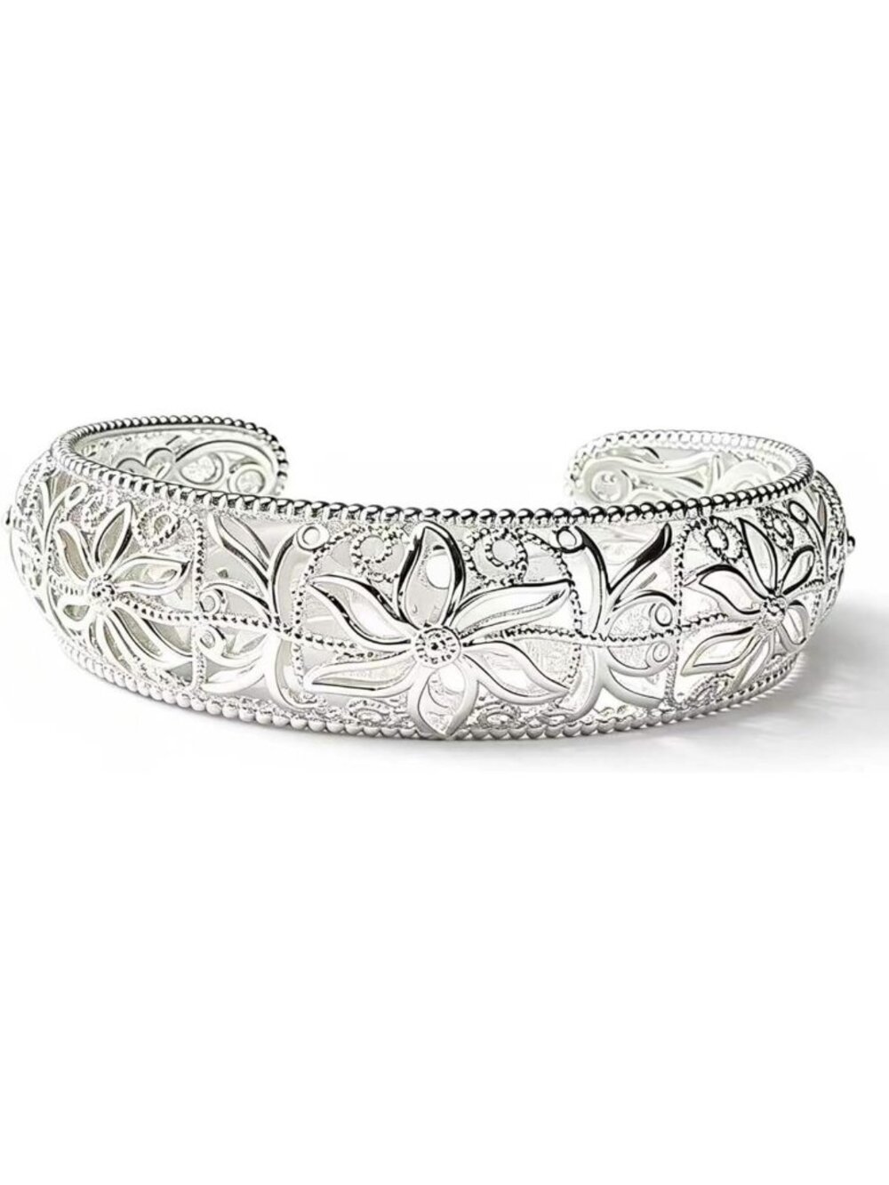 Elegant Sterling Silver Stackable Bracelet for Women - Italian Design